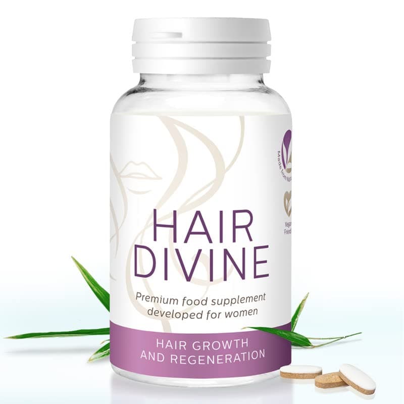 Hair Growth Vitamins Supplement for Women Hair Loss, Natural 60 Tablets, 2 Month-Supply