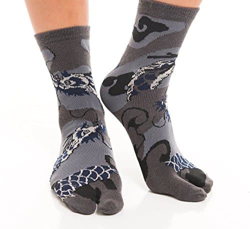 Vigo Flip-Flop Socks, Japanese Tabi Toe Socks (Women Size 8.5-10.5/ Men Size 8.5-12/ EU 39-44, Nabe)