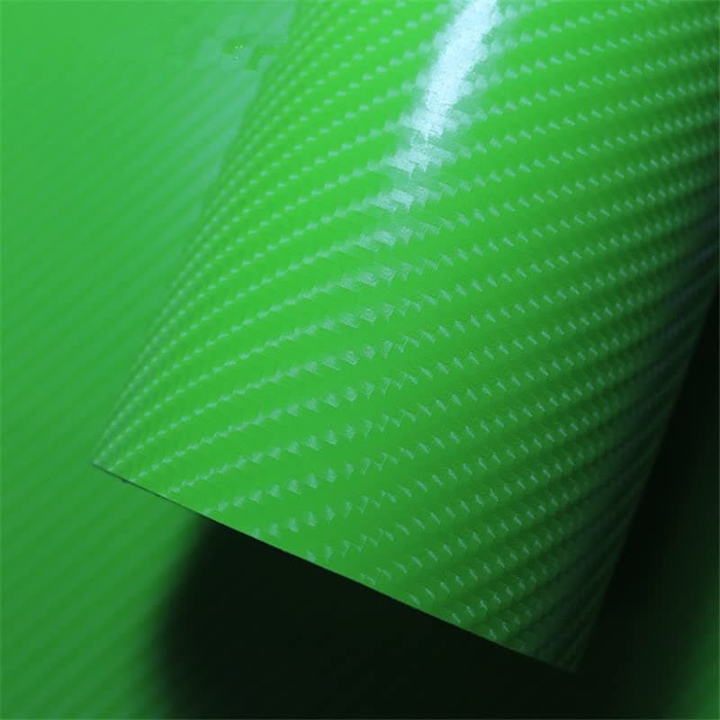 4D Green Carbon Fibre Car Vinyl Wrap sticker film Car vinyl Wrapping Sheet 50CMx 1.52M (GREEN)