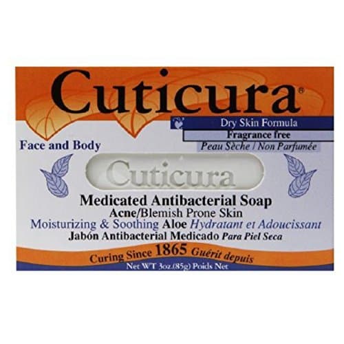 Cuticura Medicated Anti-Bacterial Bar Soap, Dry Skin, Fragrance Free 3 oz bar - 1 ea