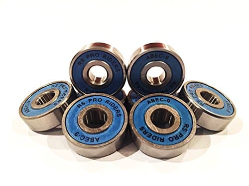 16 X BLUE ABEC 9 627 (7x22x7mm) RS PRO RIDERS SKATE BEARINGS ROLLER HOCKEY DERBY