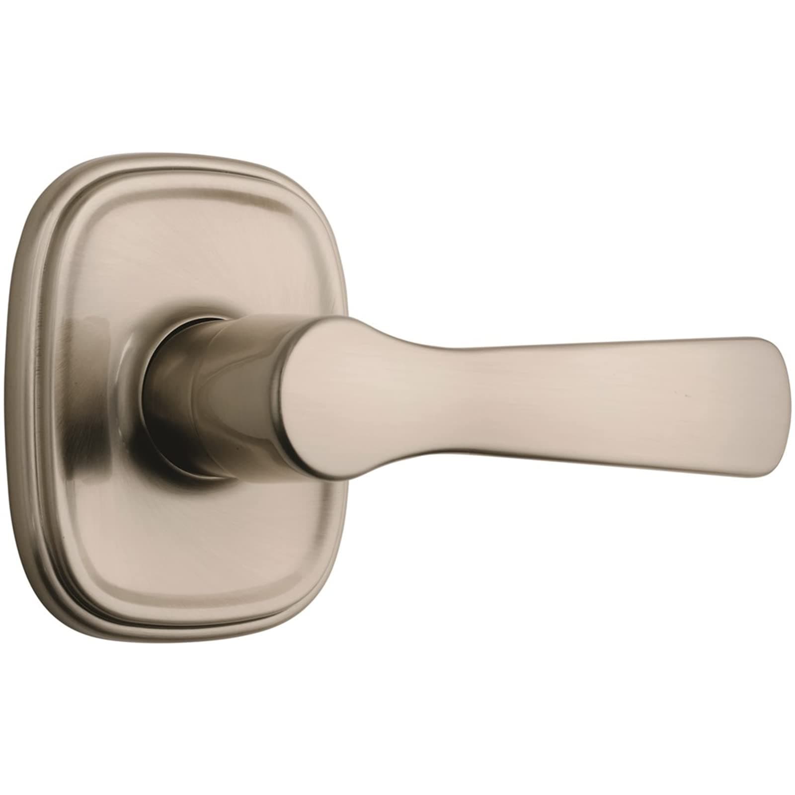 BRINKS - Alwood Push Pull Rotate Bed and Bath Privacy Door Lever, Satin Nickel - Door Lock That Opens Hands-Free with a Push, a Pull or by Rotating