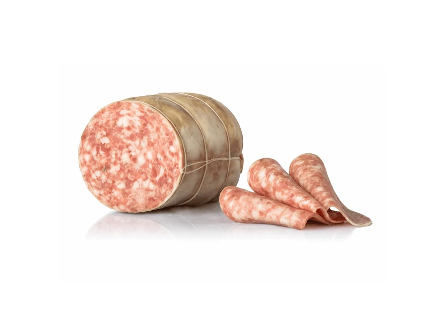 Salame Cotto, Steamed Cooked Salami, Italian food by Salumi Pasini, half, 1 kg