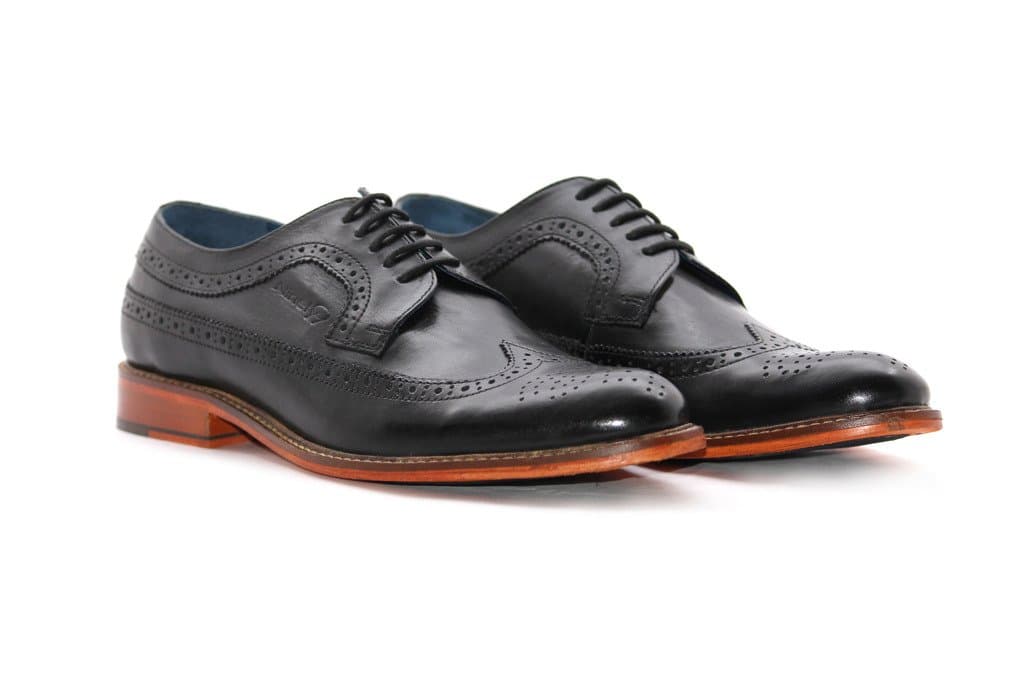Ninety9steps Men's Derby Brogue Lace-up Classic Office Leather Shoes