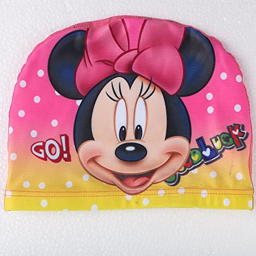 ChenStarUK Popular Cartoon Multi-Coloured Children Swimming Cap Boy or Girl (Minnie Mouse)