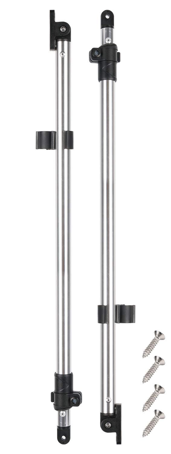 Adjustable Bimini Top Rear Support Poles Universal Fit for 3-4 Bow Bimini Tops 1" Alumium Tube