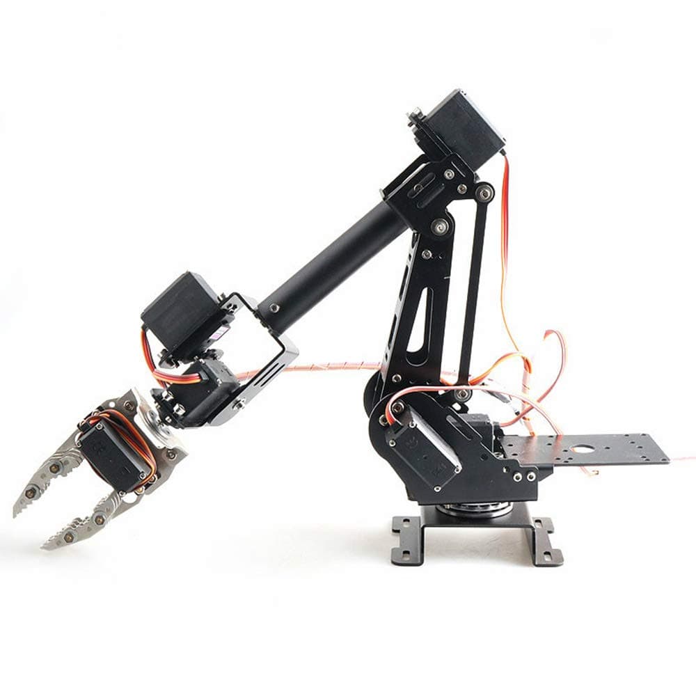7 DOF Metal Claw Robotic Arm with Servo DIY Kit Mechanical Arm Robot Arm Robotic Clamp Claw Kit with 8pcs Servos Mechanical Arm and Gripper Robotic Arm Kit