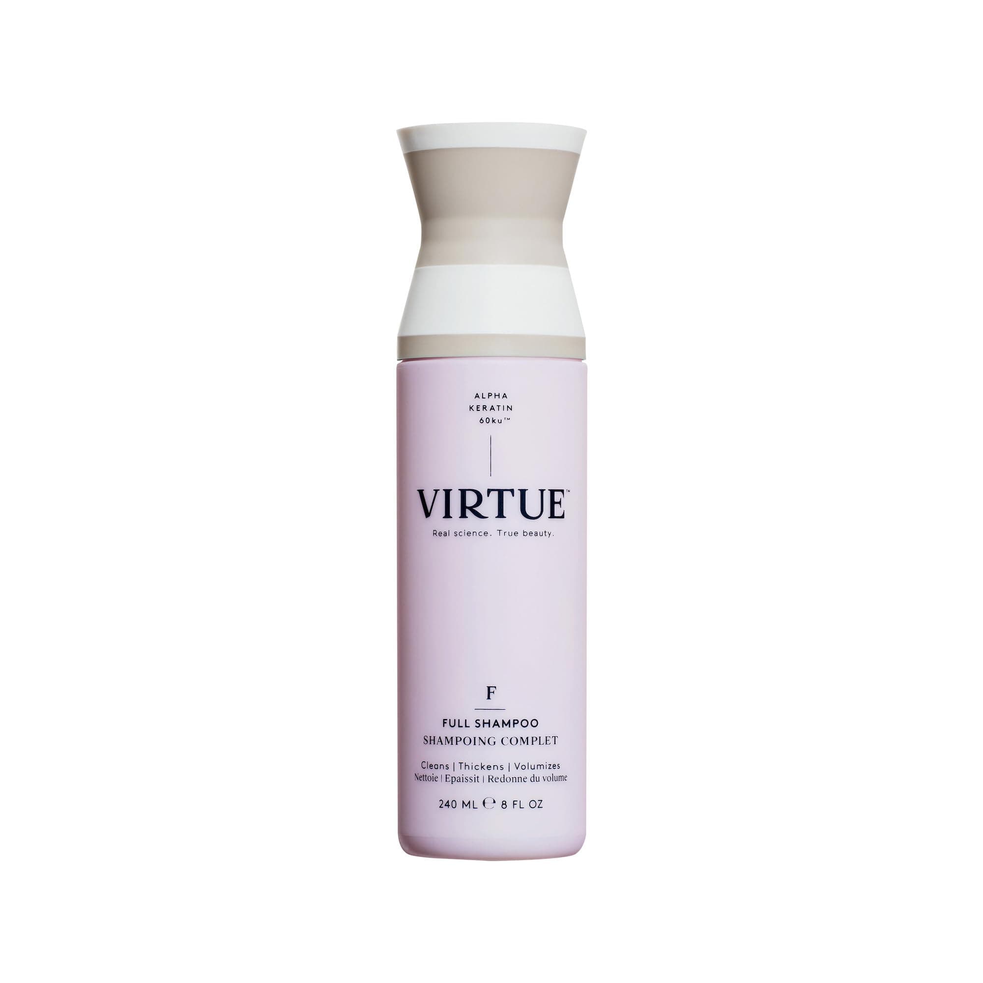 Virtue Full Volumising Shampoo | Sulphate-Free Cleanser | Thickens Fine Hair | Safe for All Hair Types | Colour Safe | 240 ml