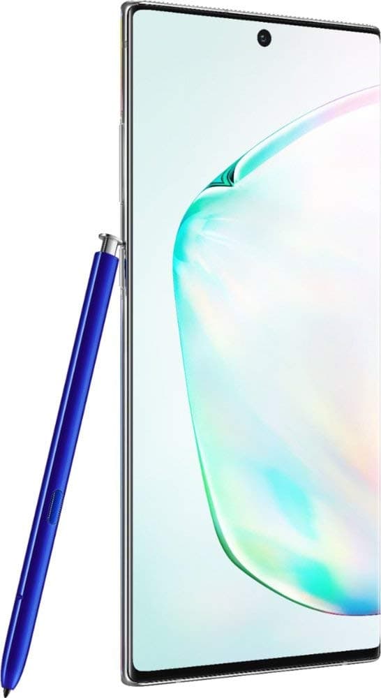 Samsung Galaxy Note 10+ Plus 256GB with S Pen Aura Glow/Silver (Factory Unlocked for GSM & CDMA, 6.8 Inch Display, U.S. Warranty) SM-N975UZKAXAA