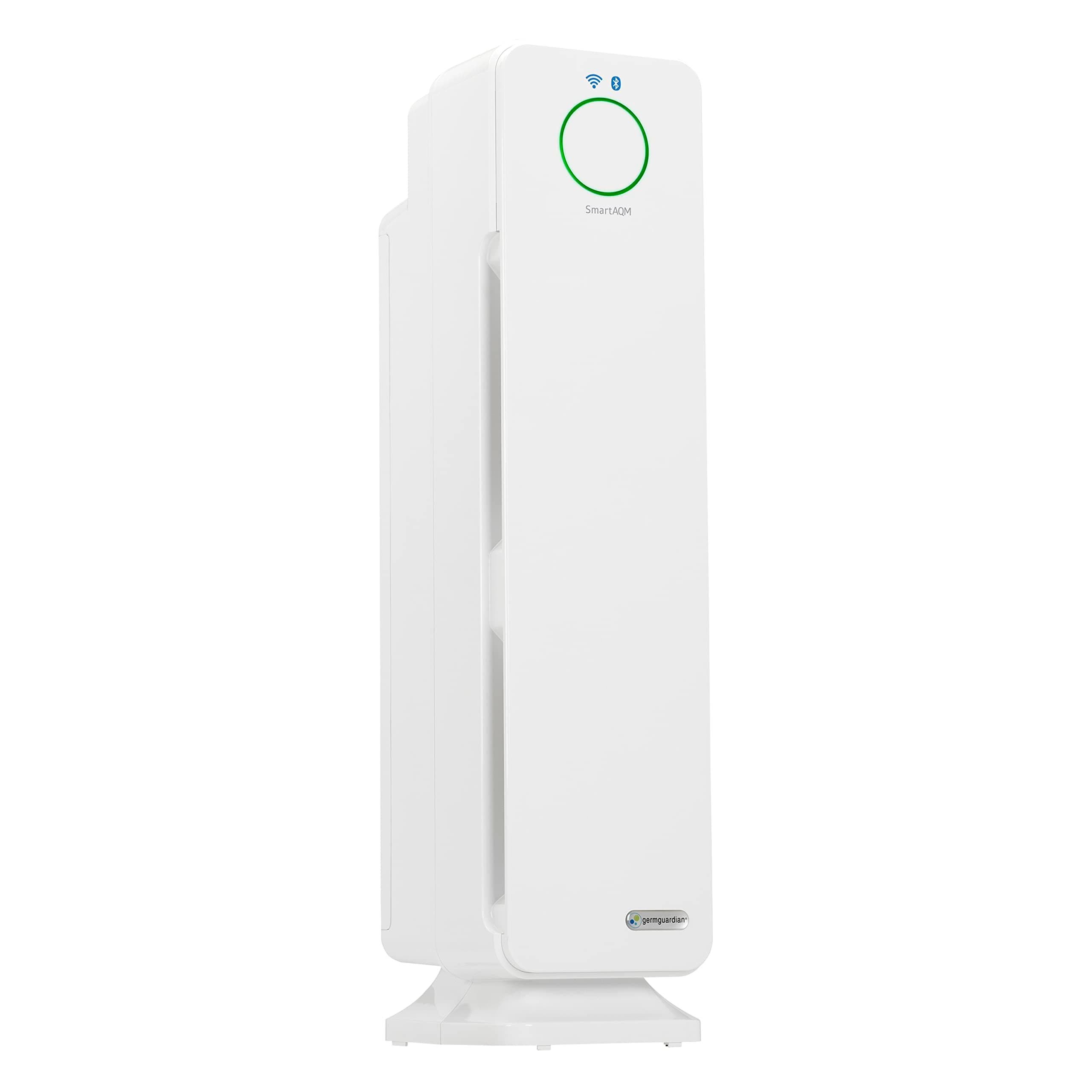 Germ Guardian CDAP5500WSP 28” 4-in-1 WiFi & Bluetooth Smart Voice Control Air Purifier for Home, Smart AQM, UV-C, Filters Allergies, Dust, Pet Dander, & Odors, 5-Yr Wty, GermGuardian, White