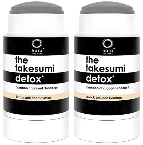 Kaia Naturals Black Oak and Bourbon Bamboo Charcoal Deodorant (Pack of 2) 2.29 oz. each