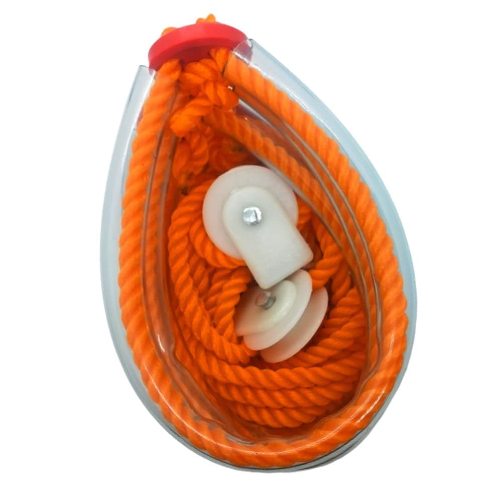 VERNIE Pocket Gym Rope,Weight loss Fitness Rope,for Men and Women,Physiotherapy,Backpain Relief,Shoulder Pain Relief,Stress Relief Yoga Rope (upgraded version) - (orange)