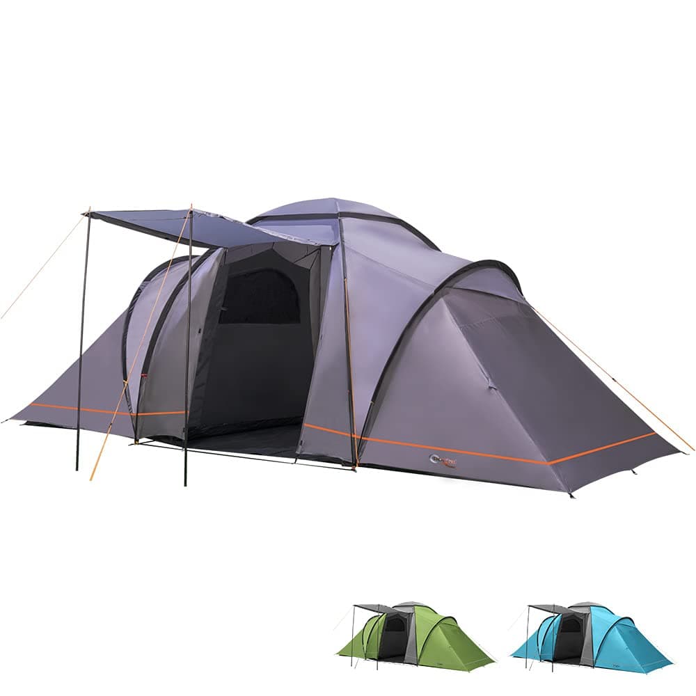 Portal Outdoors Unisex's Beta 6 Spacious 2 Bedroom Tent with Storage Bag