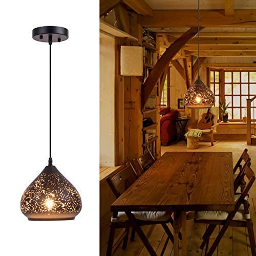 Smellbt Mid-Century Modern Sputnik Chandelier in Black Polished Nickel Finish with 6 Bulb Sockets, Multi-Adjustable Pendant Lighting for Hallway, Bar, Kitchen, Entryway, Dining Room