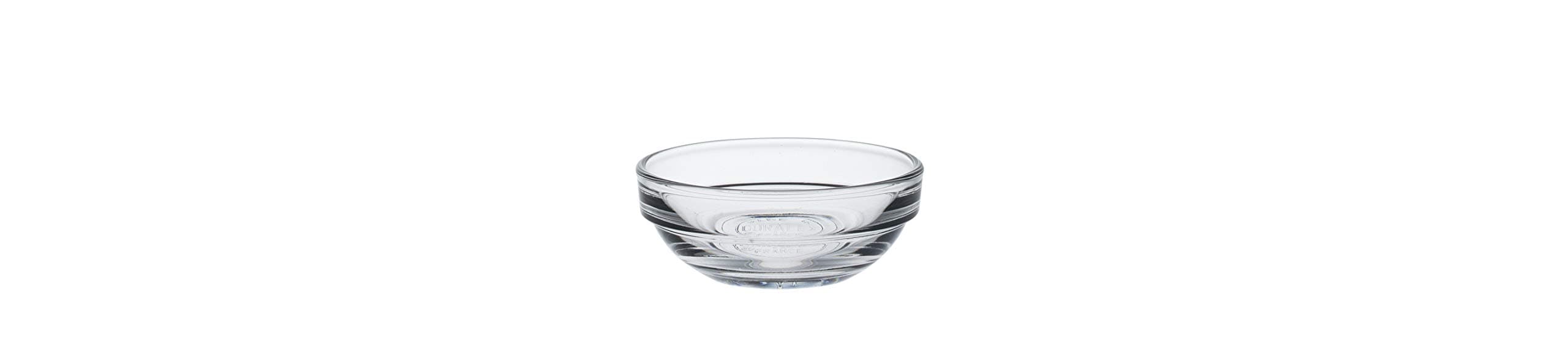 Duralex Made In France Lys Stackable Glass Bowl (Set of 4), 1 oz., 2.3 Inches, Clear