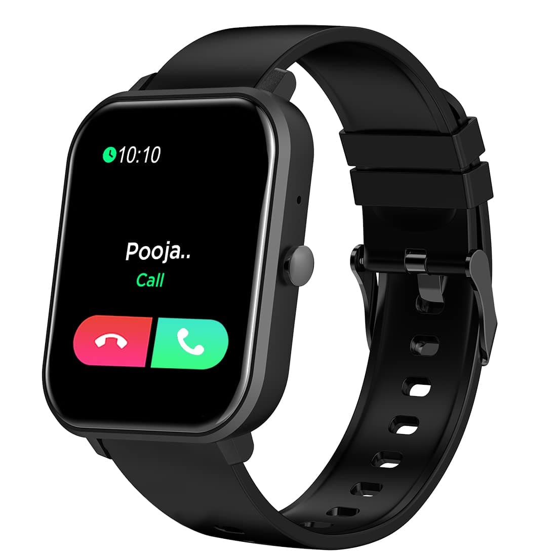 pTron Force X11 Bluetooth Calling Smartwatch with 1.7" Full Touch Color Display, Real 24/7 Heart Rate Tracking, Multiple Watch Faces, 7Days Runtime, Health/Fitness Trackers & IP68 Waterproof (Black)