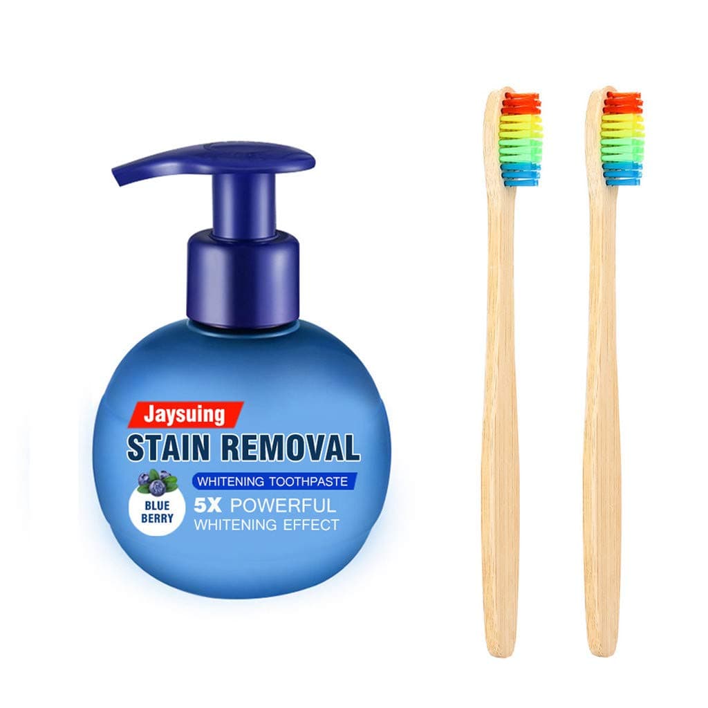 Alelife Toothpaste, Powerful Stain Removal Whitening Toothpaste Fight Bleeding Gums Toothpaste (Blueberry)