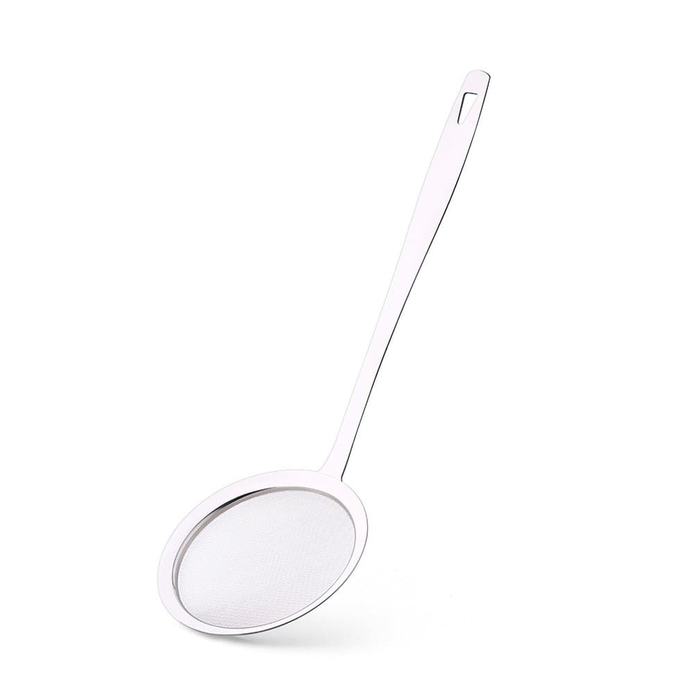 Hot Pot Fat Skimmer Spoon - Stainless Steel Fine Mesh Strainer for Skimming Grease and Foam