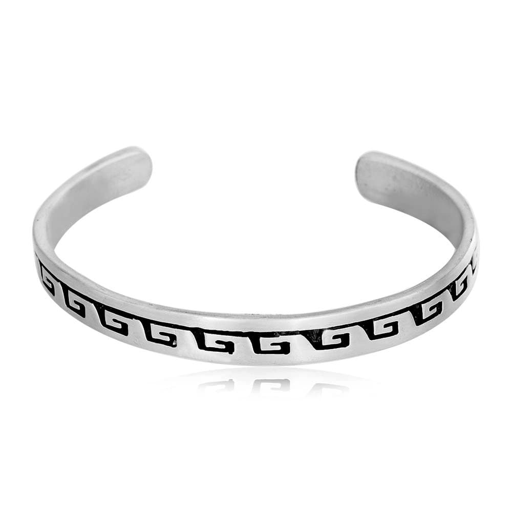 Dan's Jewelers Native American Indian Inspired Tribal Waves Bracelet, Fine Pewter Jewelry