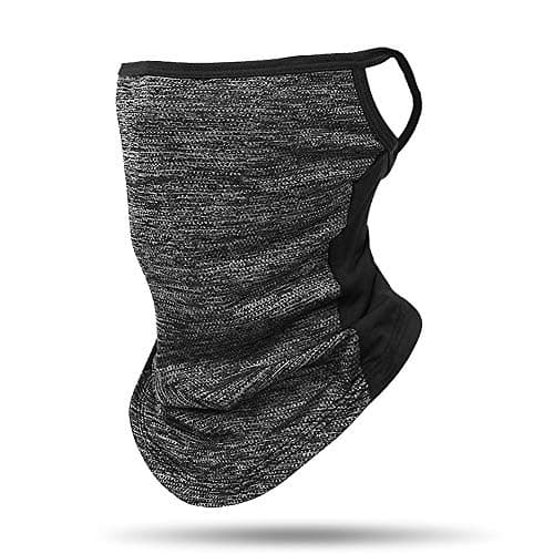 Face Mask Bandanas Ear Hangers, Neck Gaiter Mask, Face Ice Silk UPF50+UV Sun Mask Headwear Balaclava Bandana for Dust, Outdoors, Festivals, Sports (grey2)