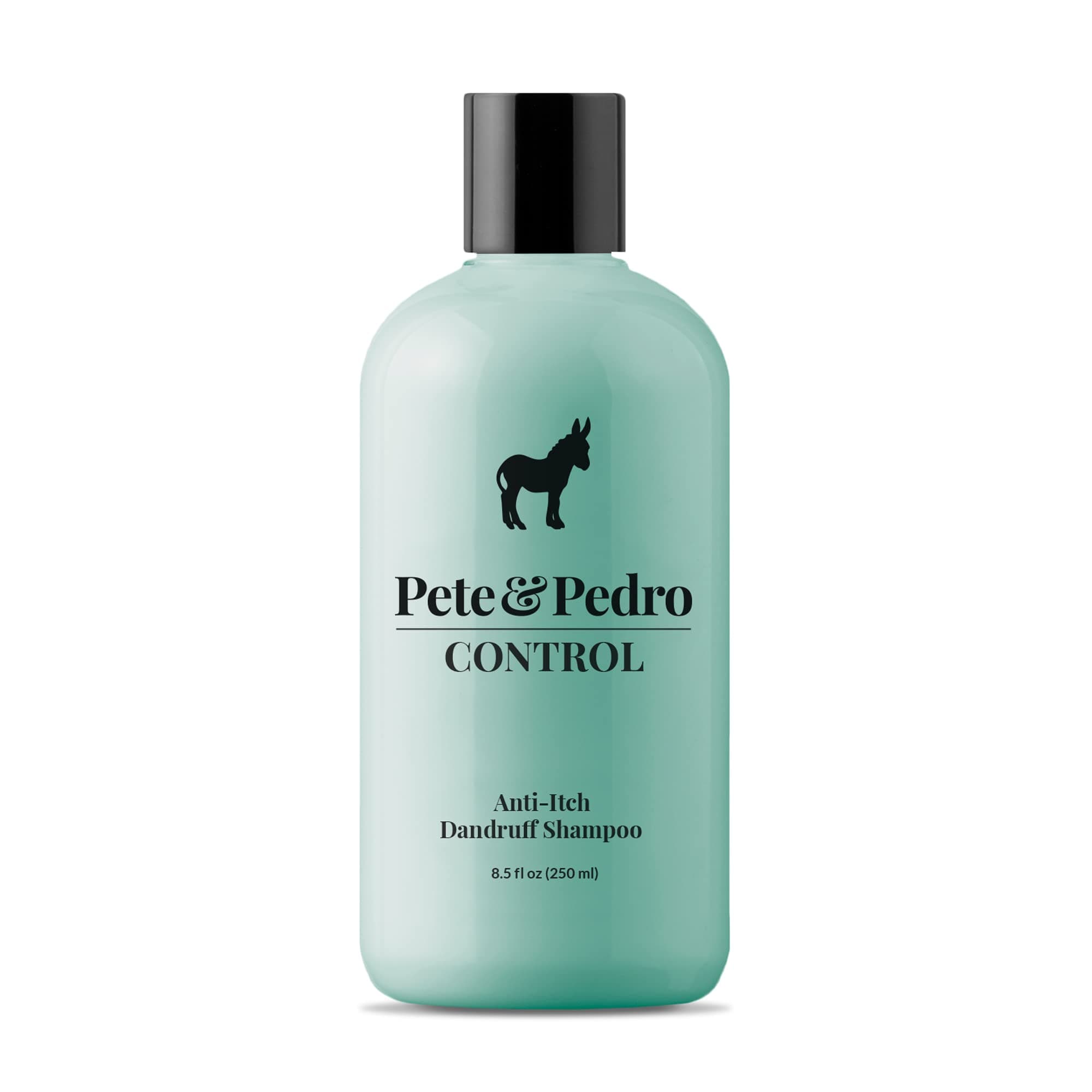 Pete & Pedro CONTROL Extra-Strength Anti-Dandruff & Itch Hair Shampoo | Medicated Treatment, Coal Tar, Peppermint, Tea Tree Oil For Scalp Psoriasis, Flakes, Itchy Scalp | Shark Tank Featured, 8.5 oz