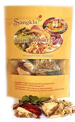 Sangkla Tom yum set Thai Food Hot & Spicy Soup from Natural ready-made for the kitchen add shrimp shellfish crab fish pork chicken meat On demand 40g