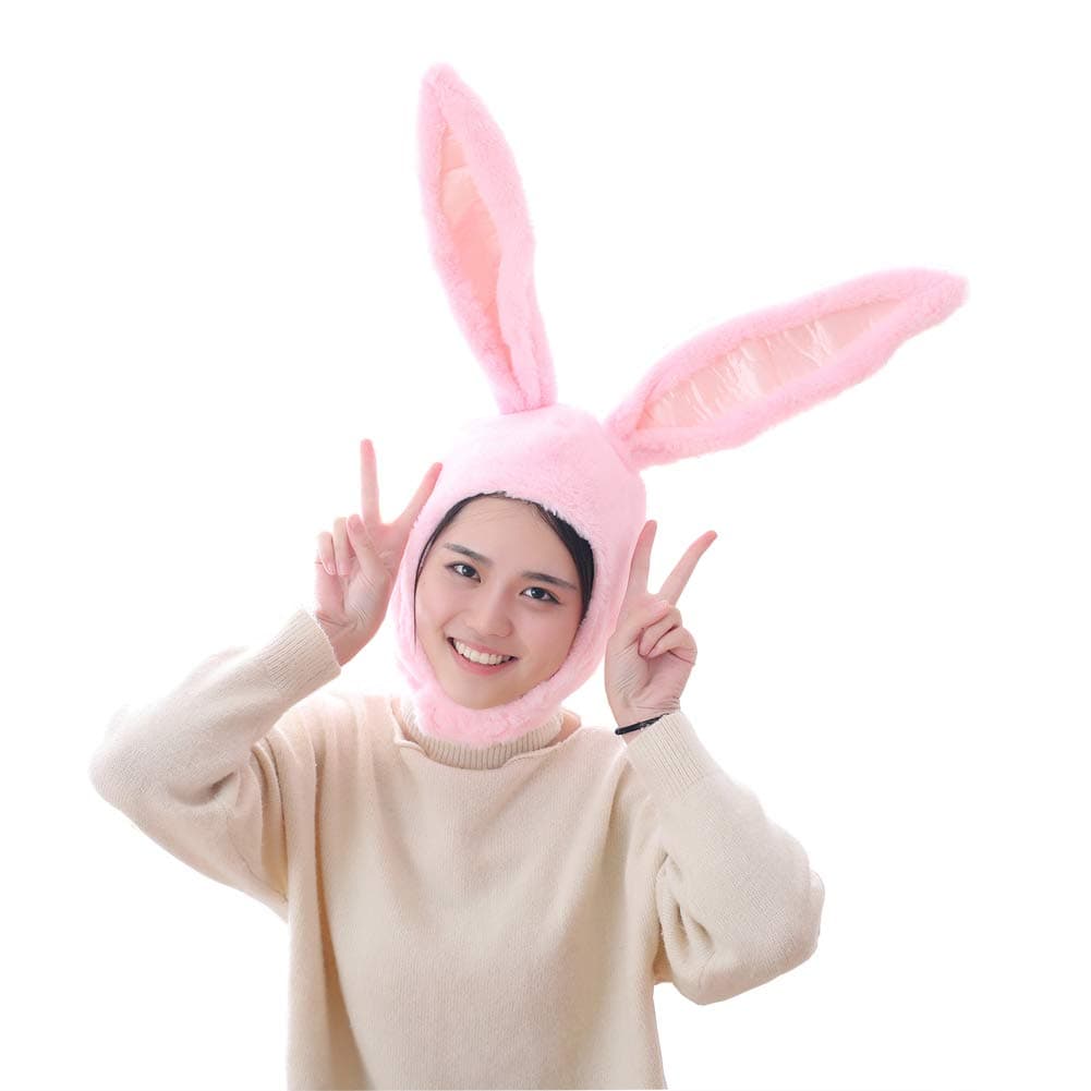 Cuteboom Girl Rabbit Hat Eastern Bunny Hat Bunny Ears Cap Funny Party Holiday Hat Cute Costume for Men and Women