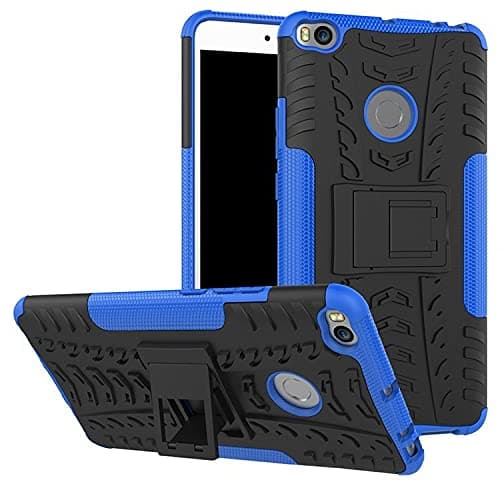 Glaslux Xiaomi Mi Max 2, Back Cover, Premium Real Hybrid Shockproof Bumper Defender Cover, Kickstand Hybrid Desk Stand Back Case Cover for Xiaomi Mi Max 2 - Blue