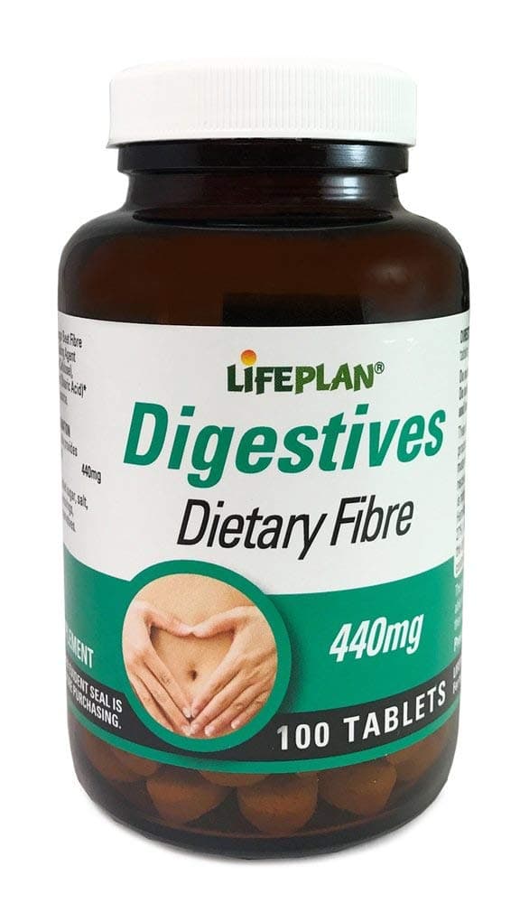 Lifeplan Dietary Fibre Supplement 440mg (100 Tablets) — Vegan & Sugar Beet Fibre