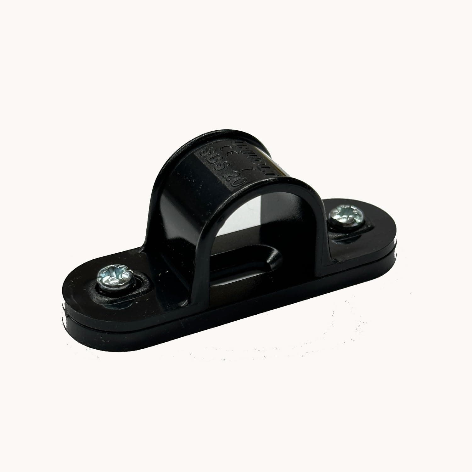 10 x 20MM Black Plastic PVC Conduit Saddles