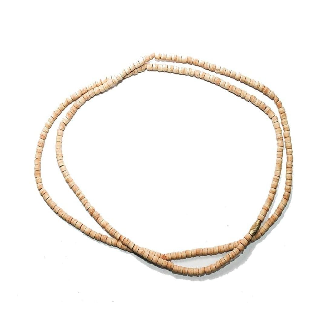 Original Small Beads Tulsi Kanthi Mala for Men and Women, Natural Tulasi Wood Necklace, Holy Basil Beads Spiritual Necklace (Pack of 1), Medium, Holy Basil Wood, No Gemstone