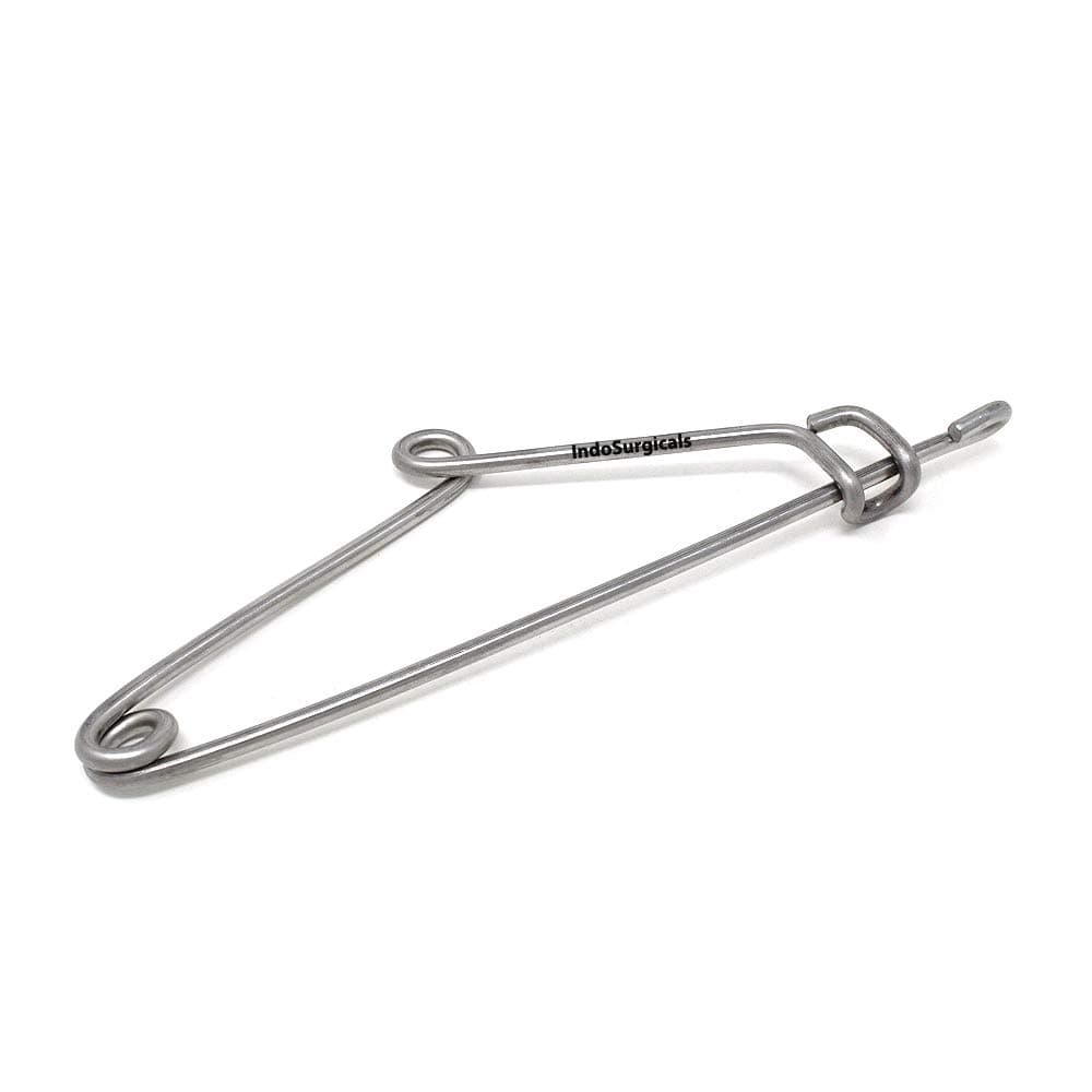 - IS IndoSurgicals Stainless Steel Mayo Safety Pin Instrument Holder, Instrument Stringers, Small Size Approx 4" - Pack of 2 Pcs.