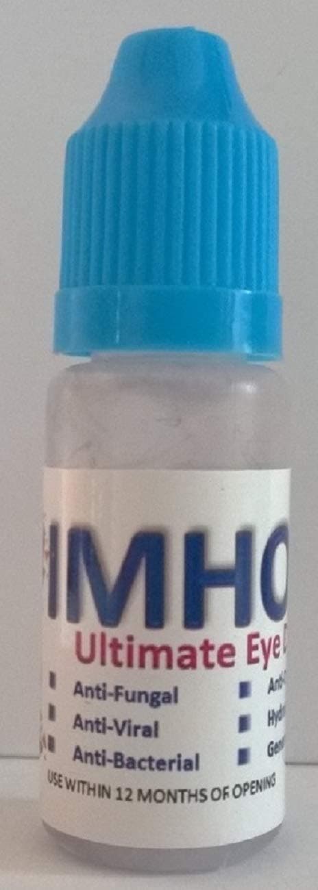 IMHO - Ultimate Eye Drops for infections. Antibacterial, Antifungal & Antiviral. for People and Pets. 1 x 10 ml (0.35oz) Bottle.