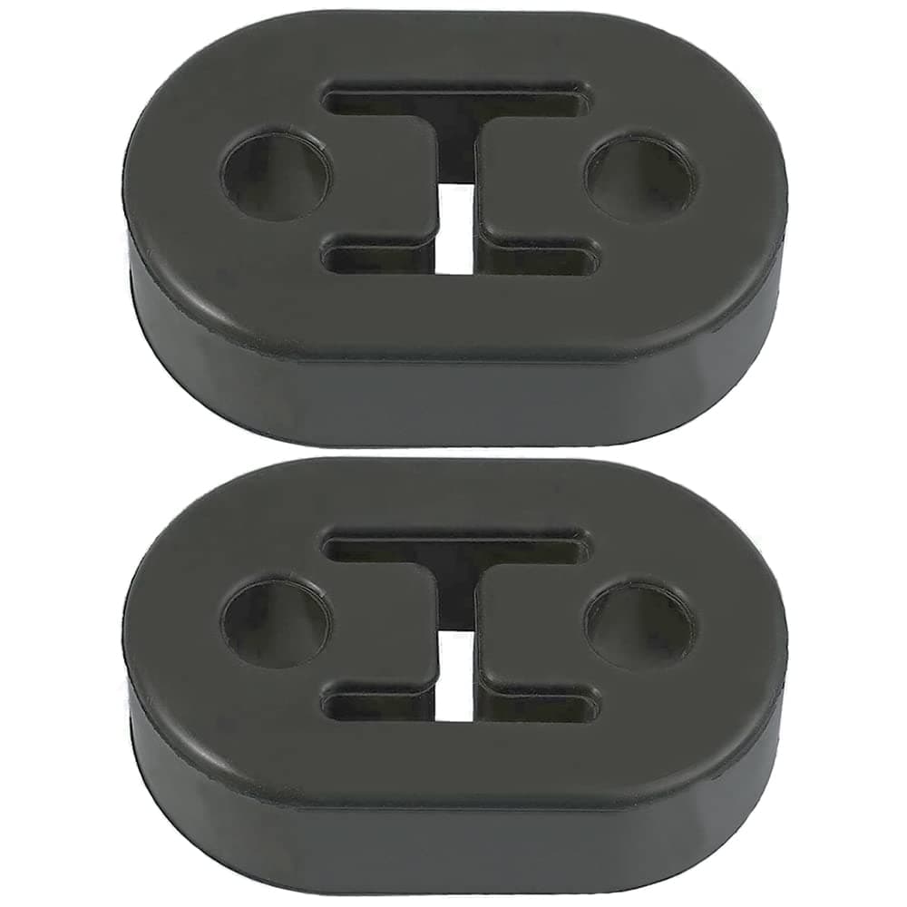 2 Pcs New Universal Exhaust Rubber Black Exhaust Pipe Hanger Generic Car Exhaust Hanger for the Cars Silencer for Most Cars Truck Van