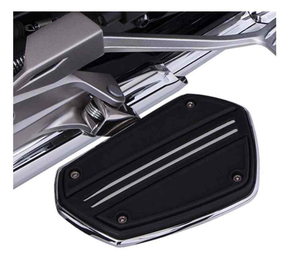 Ciro Goldstrike Twin Rail Floorboards with Driver Adapter (Pair) (Chrome) for Gold Wing (68201)
