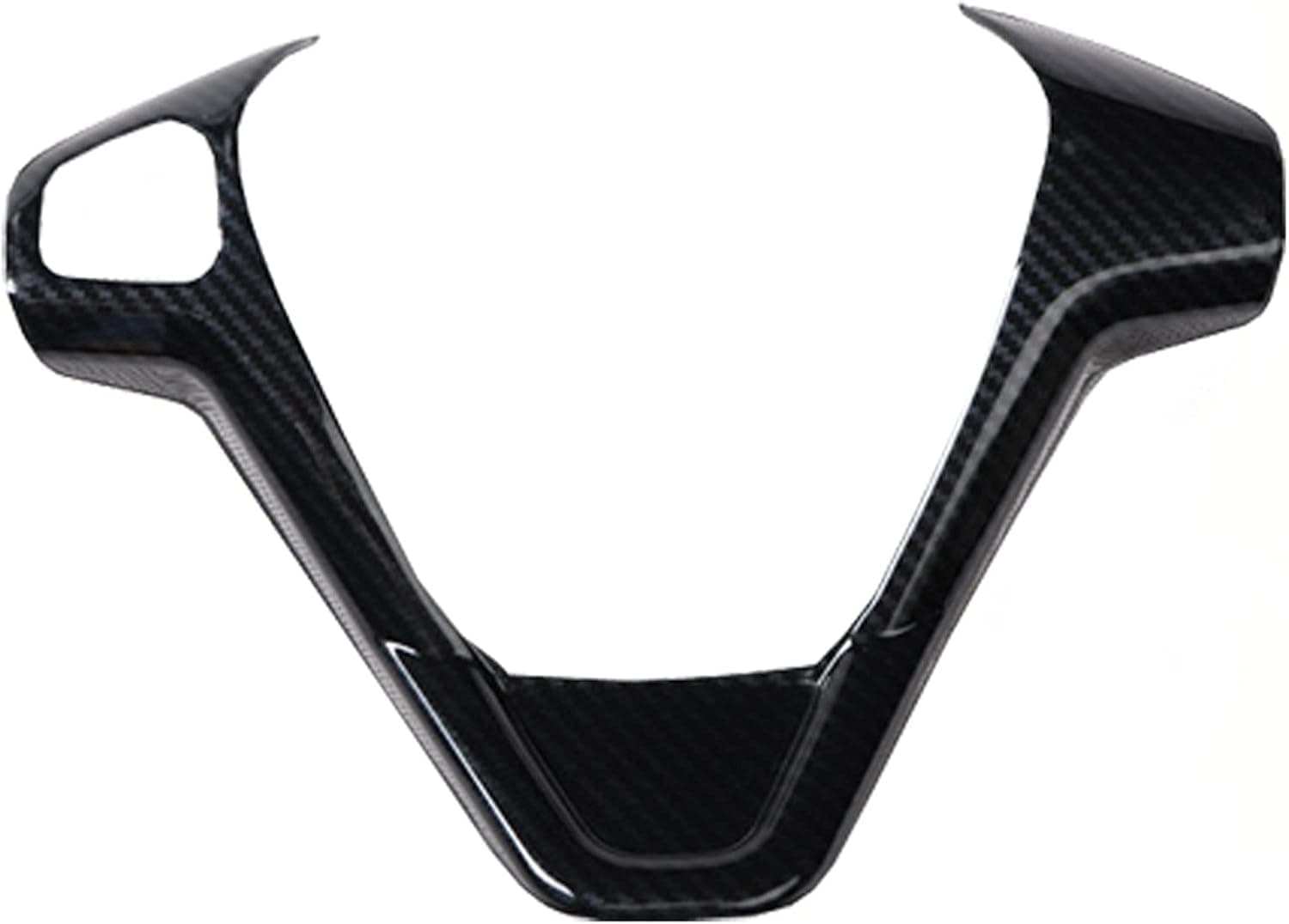 1pcs Car Refit Accessories Car Steering Wheel Covers Trim Sticker Fit For Ford Fiesta MK7 2009-2017 Ecosport 2012-2017 Auto Steering Refit Interior Moulding Stickers