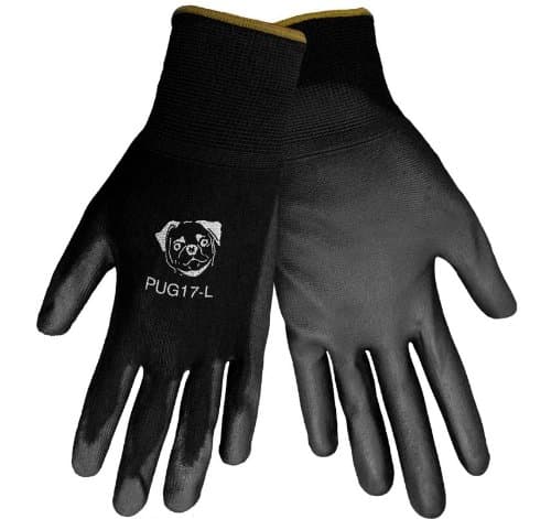 Global Glove PUG17 Black Polyurethane Coated Nylon Gloves, 6 Dozen EXTRA LARGE
