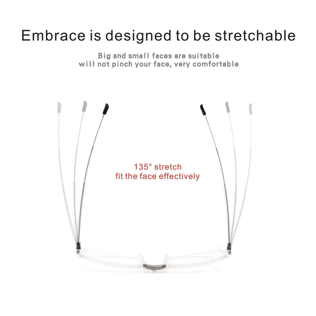 DBEFTLI Folding Reading Glasses - Foldable Portable Readers For Men Women With Case 2 Pairs 2.25