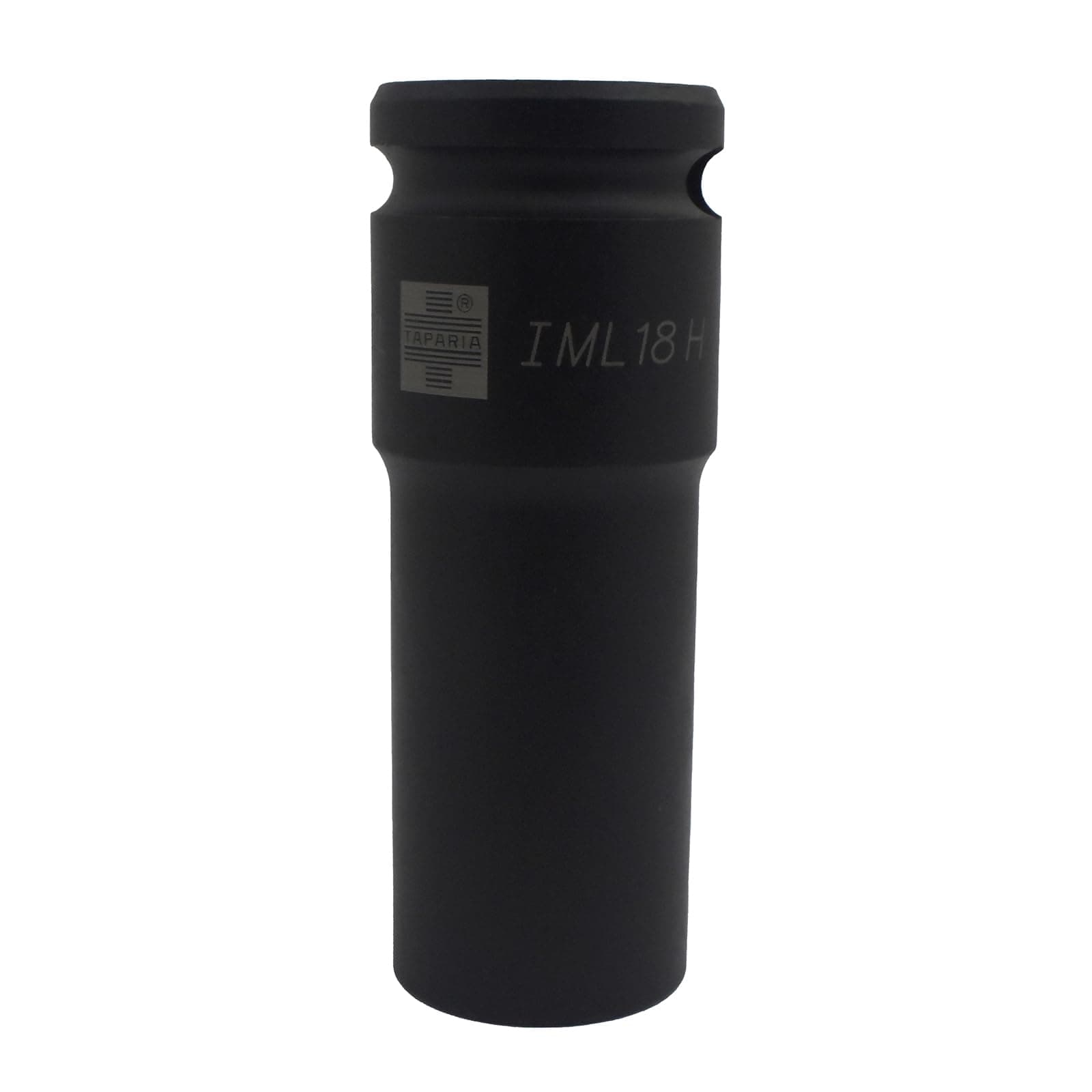 Deep Impact Socket IML 18H, 1/2" (12.7mm) Square drive size, Chrome-Molybdenum Steel for durability and long life, 6 Point Impact Socket for Automobile, Industrial, Construction, Professional