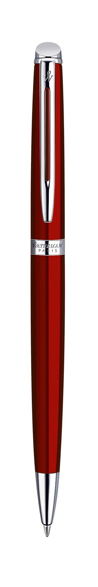 Waterman Hemisphere Red Comet Chrome Trim Ball Pen Gift Box