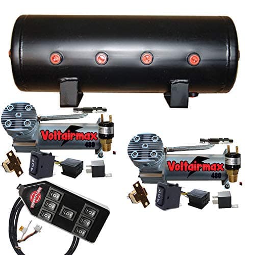 Chassis Tech Air Compressors VoltAir 480C Air Bag Management CLEAR 7 Switch