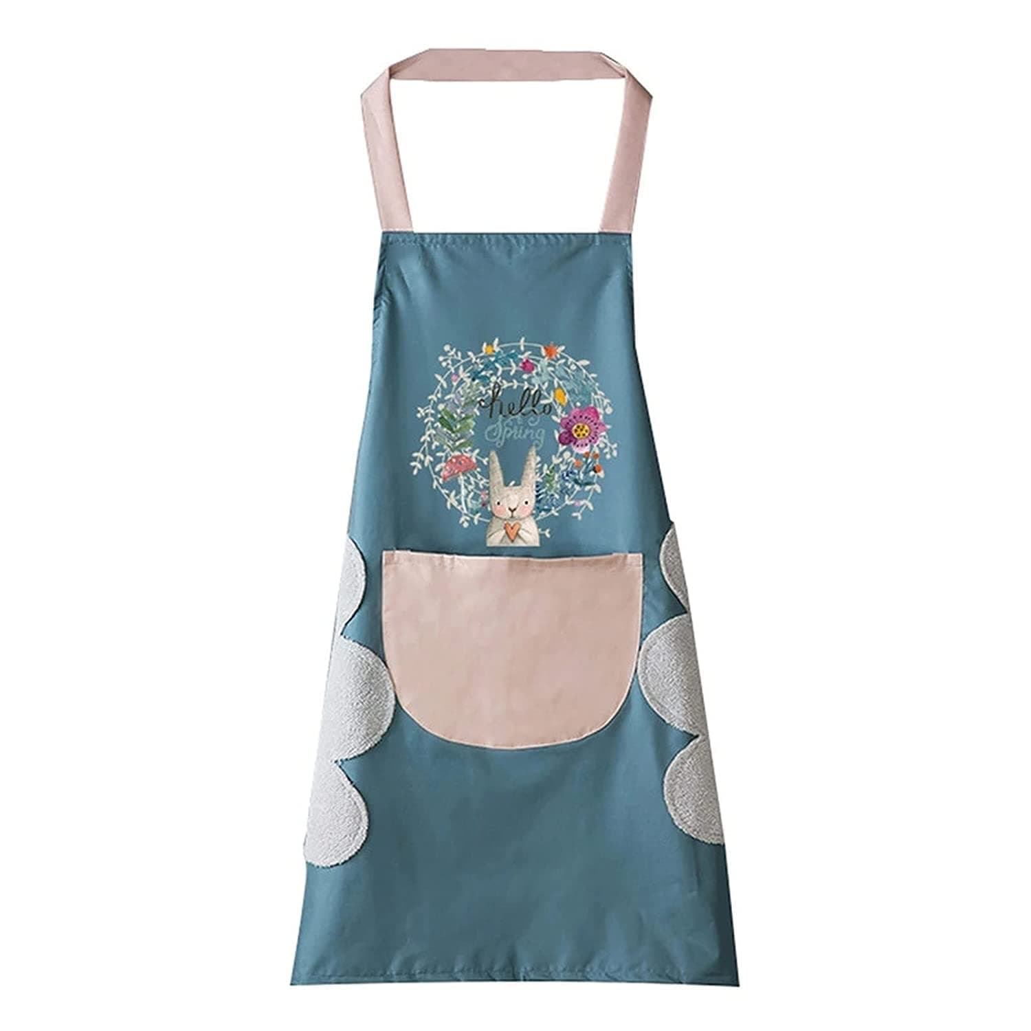 AIMERS Kitchen Apron for Women and Men with Big Pocket Waterproof Cooking Dress with Creative Hand Wiping Kitchen Accessories items for Home and Restaurant