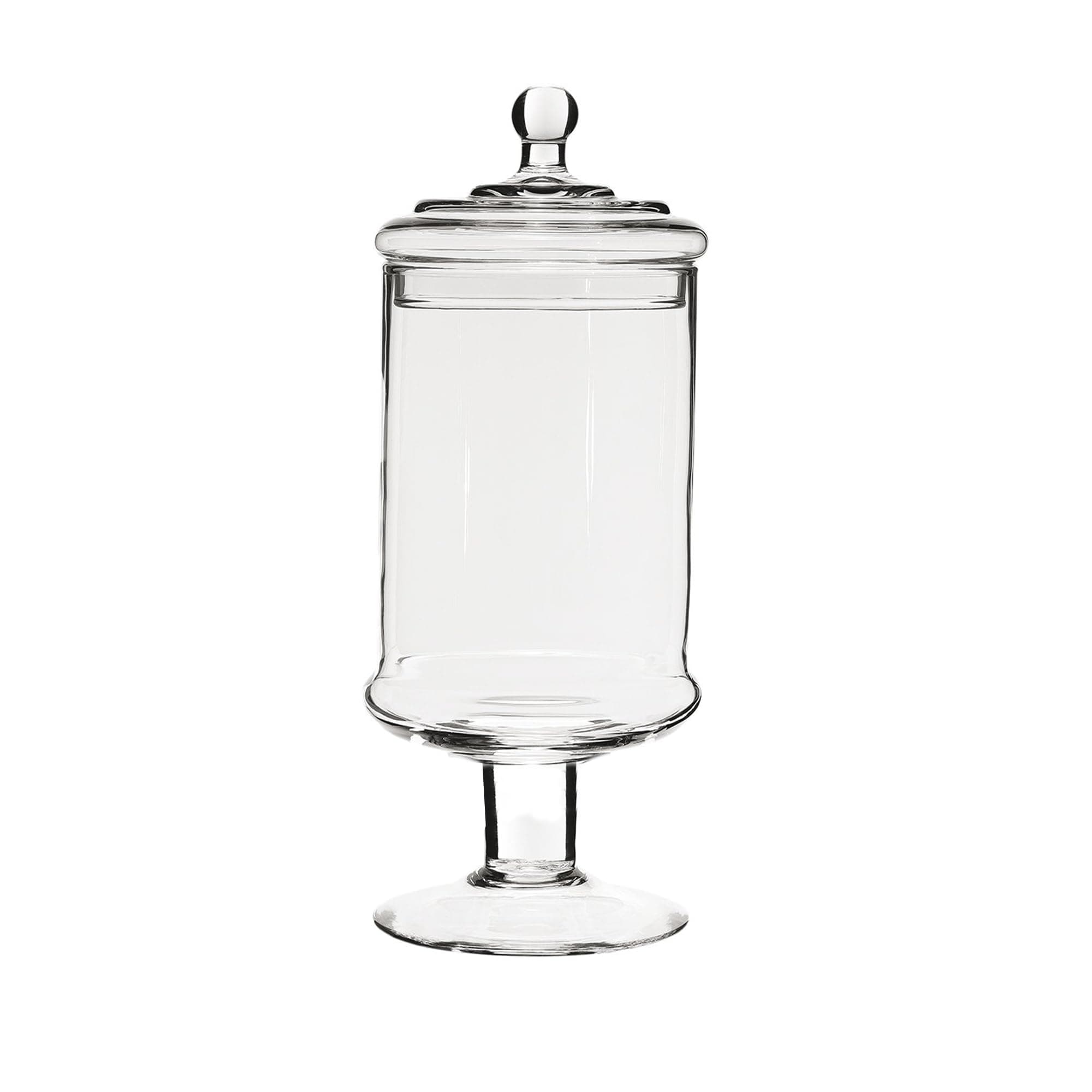 33 cm Glass Apothecary Jars Clear Elegant Storage Jar Decorative Candy Buffet Jars Wedding Candy Organizer Storage Canisters Home - Large