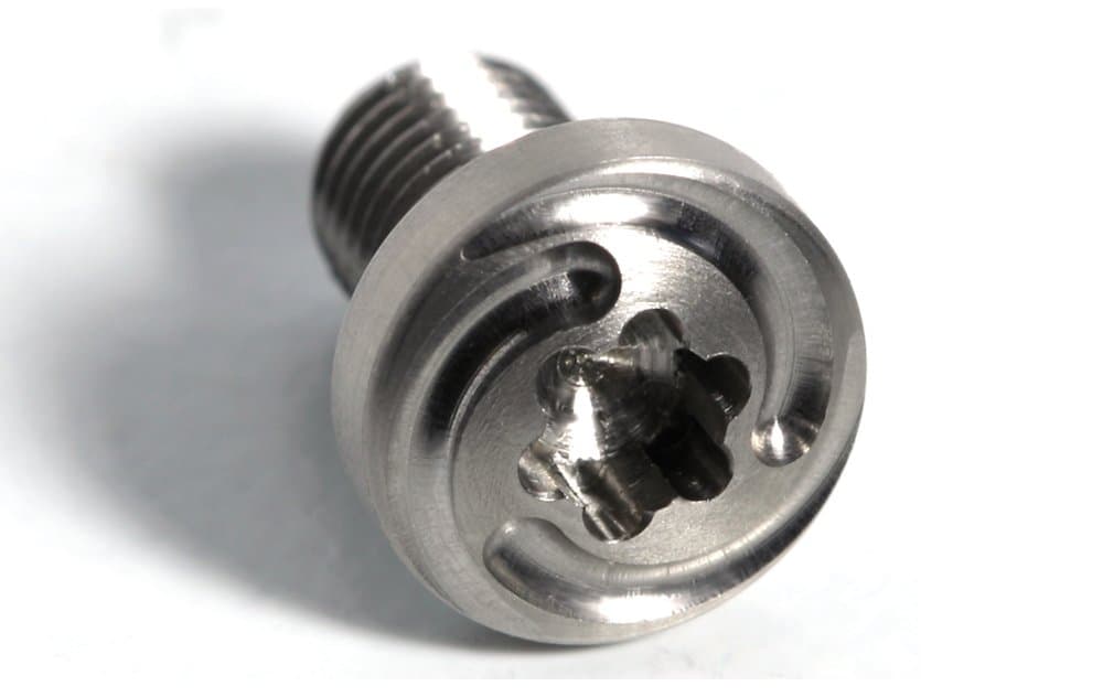 4 ea Stainless Gyre 1911 Grip Screws, 4 ea O Rings | for Full Size or Slim Grip bushings | 3/16” min Grip Thickness | US Made for Colt and Clones | Look at Photos of Screws with Grips/Guns