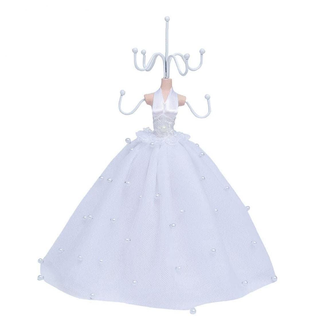 Onsinic Jewelry Display Stand Necklace Earring Holder Mannequin Jewelry Holder Princess Dress Display Stand Jewelry Hanger, One Size