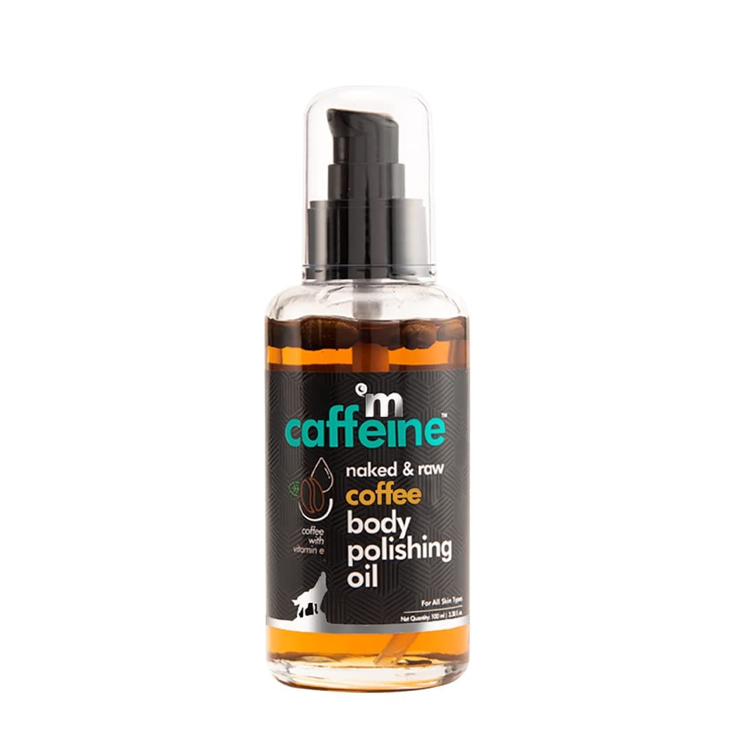 mCaffeine Coffee Body Oil for Dry Skin For Women & Men | Moisturizing Body Oil with Relaxing Aroma for a Soft, Smooth & Glowing Skin (100ml)