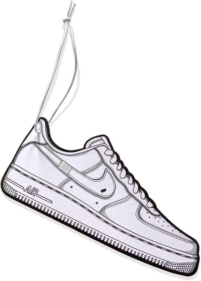 Sneaker Car Air Freshener with Long Lasting Scent - Unique Design, Elastic Holder, Safe Materials. Ideal as a Freshener and Decoration for Car, Home, Garage, Bathroom, Basement, Wardrobe, Closet, Gift