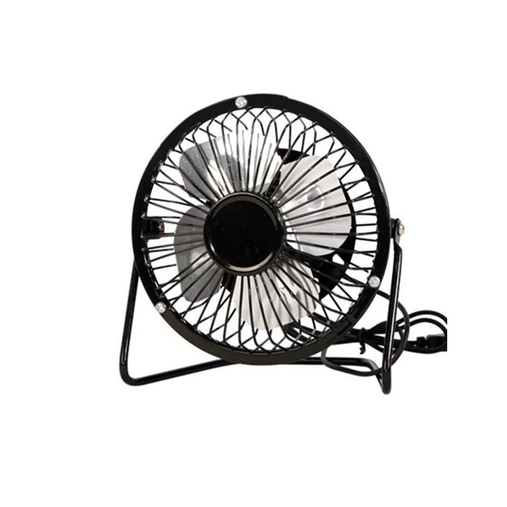 Witeygai USB Desk Fan 4 Inch Desktop Silent Fan,Hanging Cooling Fan Metal Shell, Desktop Personal Small Cooling Fan, 360 Degree Rotation,for Home, Outdoor Travel, Office, Laptops (black)