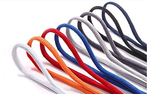 Marketty 20 Pairs 20 Color 5/16" Width Round Shoelace for Sneakers Boots Skateboard Hiking Sport Shoe (20 Random color out of 30)
