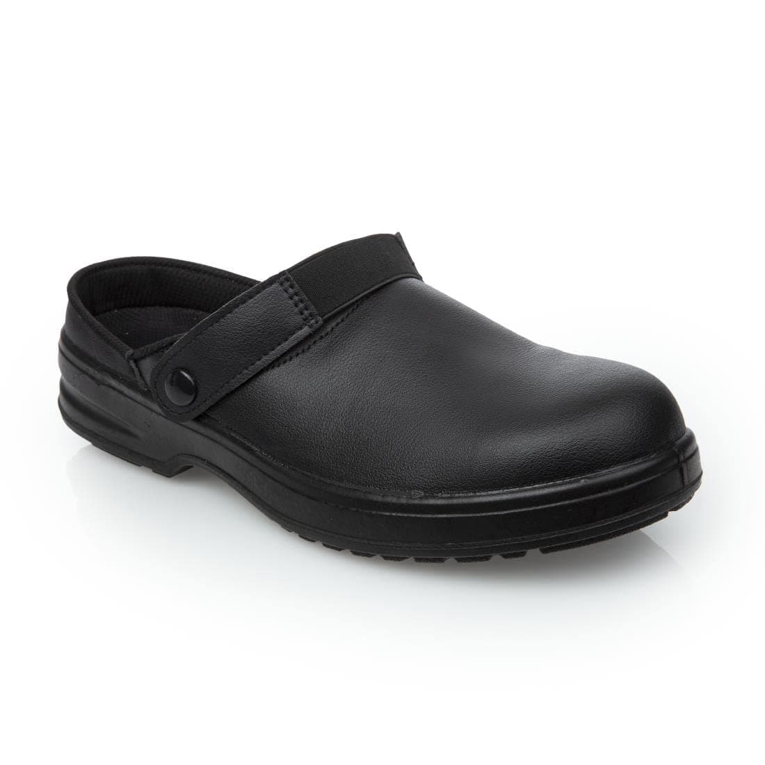 Slipbuster FootwearSlipbuster Lite Unisex Slip Resistant Safety Clogs, Black, UK Size: 6.5 / EU Size: 40, Composite Toe-Caps, Liquid Repellent, Machine Washable, 100% Vegan Friendly, A813-40